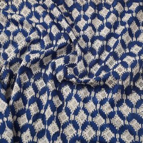  Blue Sanganeri Block Print Cotton Fabric