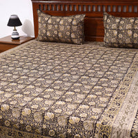 kalamkari double bed cover set