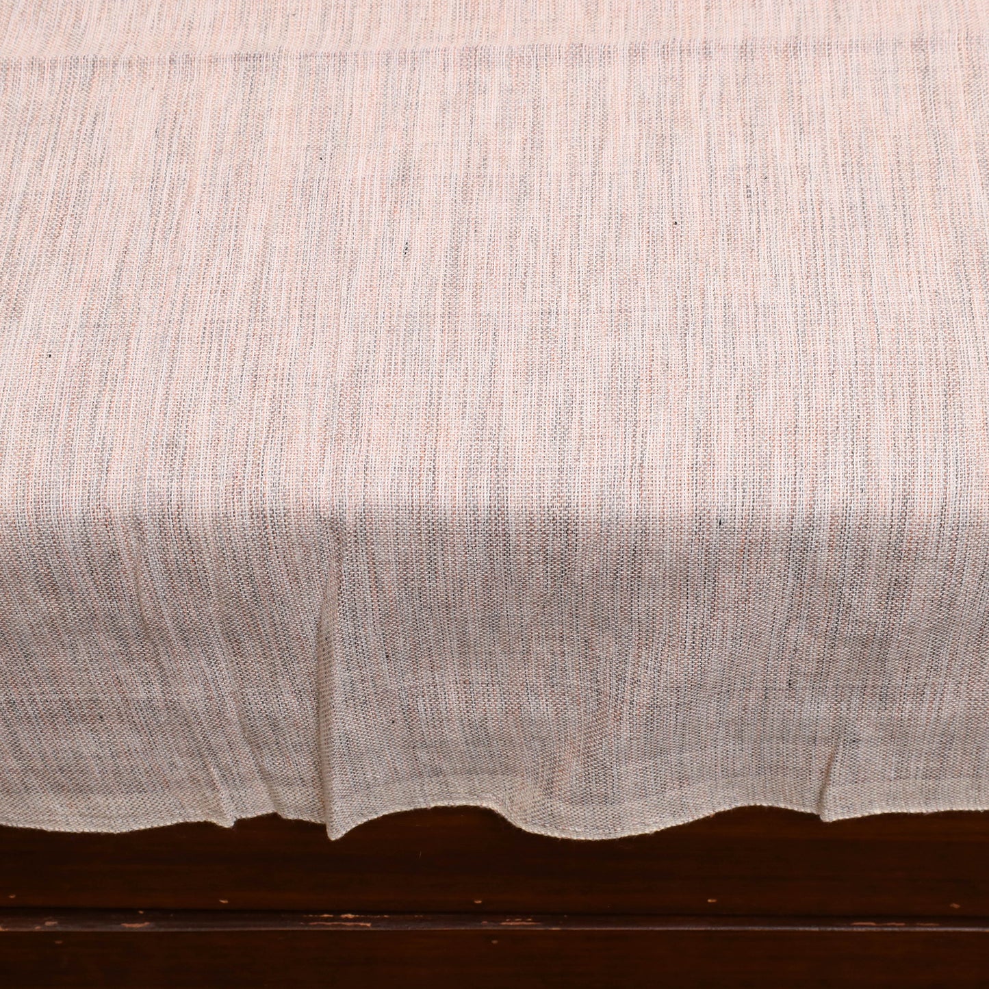 White - Plain Cotton Single Handloom Bed Cover (90 x 60 in) 92