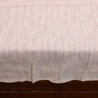 White - Plain Cotton Single Handloom Bed Cover (90 x 60 in) 92