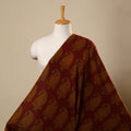 Maroon Bagh Hand Block Print Natural Dyed Cotton Fabric