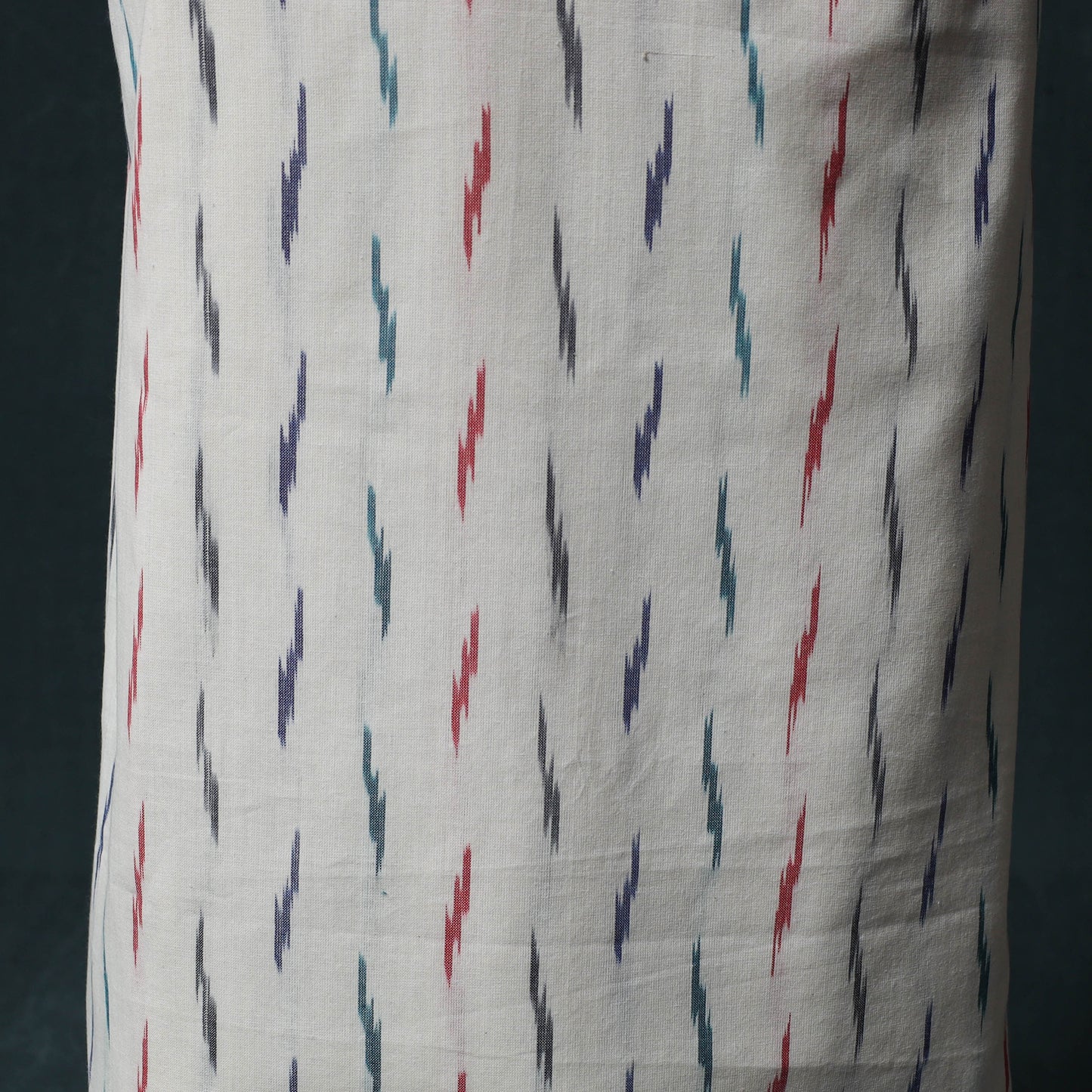 Pochampally Ikat Patchwork Cotton Unstitched Kurta Material (3M) 16