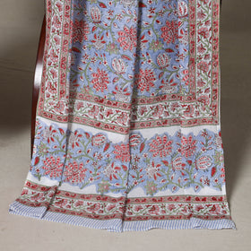 Red - 2pc unstitched pochampally ikat dress material