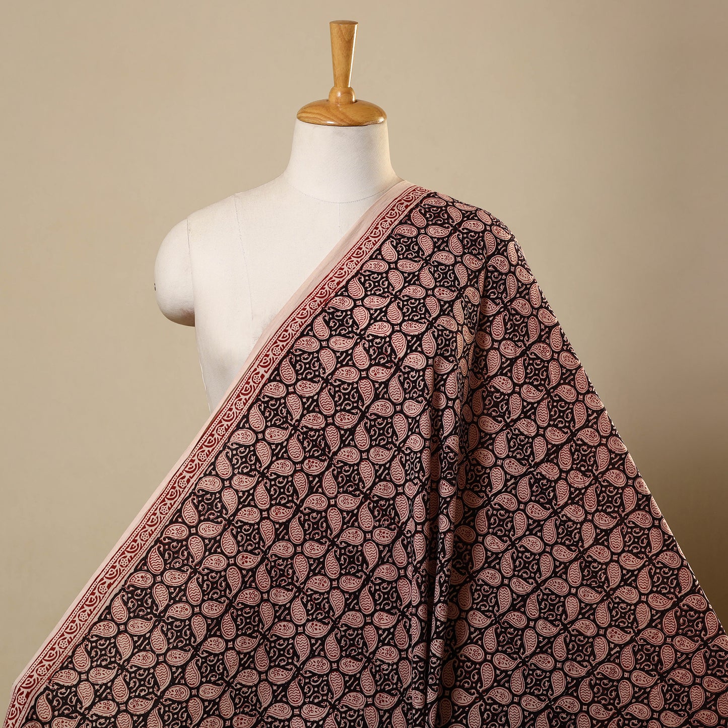 Multicolor Bagh Hand Block Print Natural Dyed Cotton Fabric