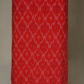 Red - 2pc unstitched pochampally ikat dress material