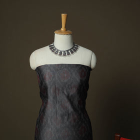 Pochampally Ikat Silk Cotton 3pc Unstitched Dress Material Suit Set 17