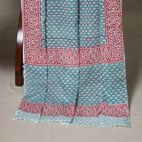 Red - 2pc unstitched pochampally ikat dress material