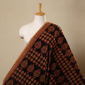 Orange Bagh Hand Block Print Natural Dyed Cotton Fabric