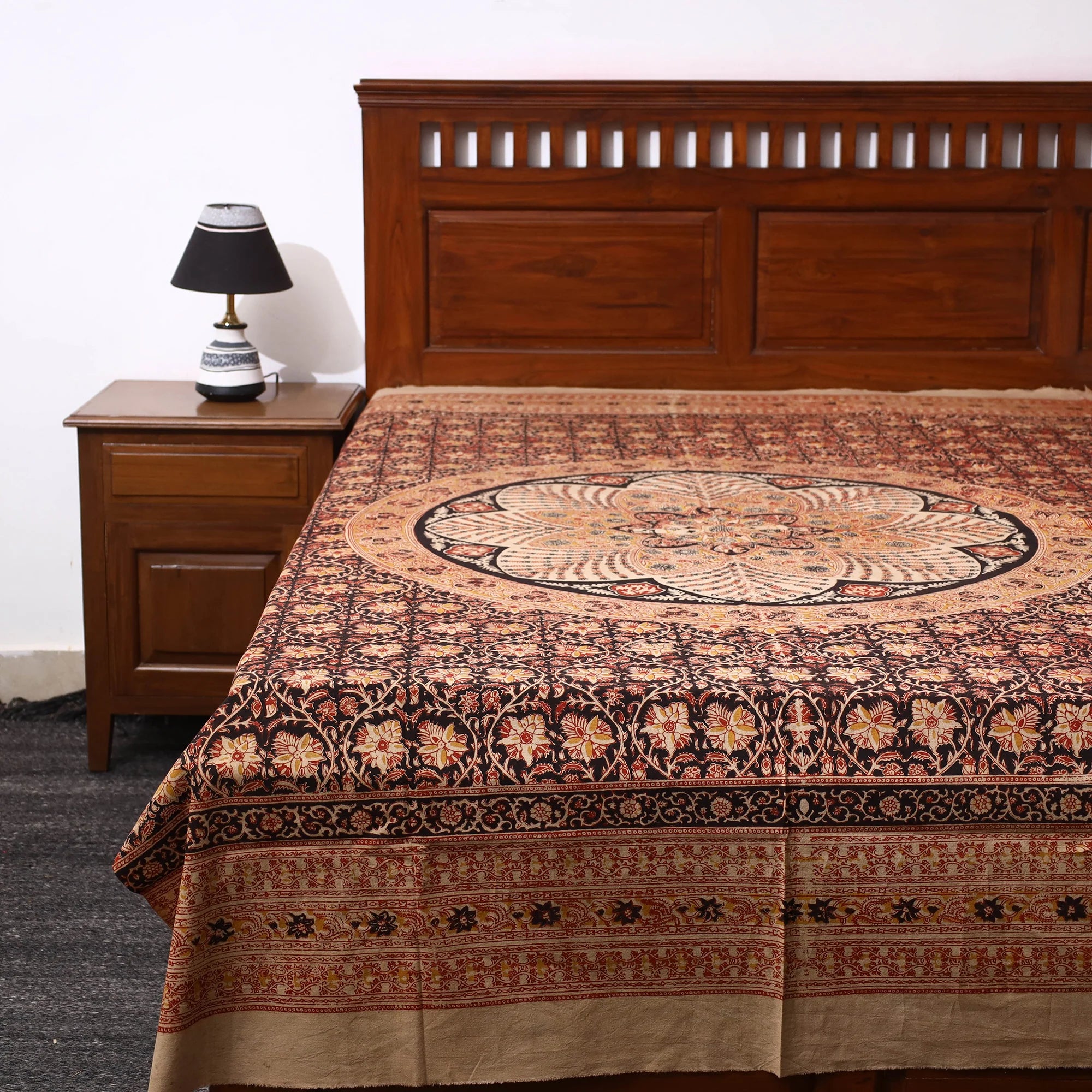 Kalamkari bedcovers