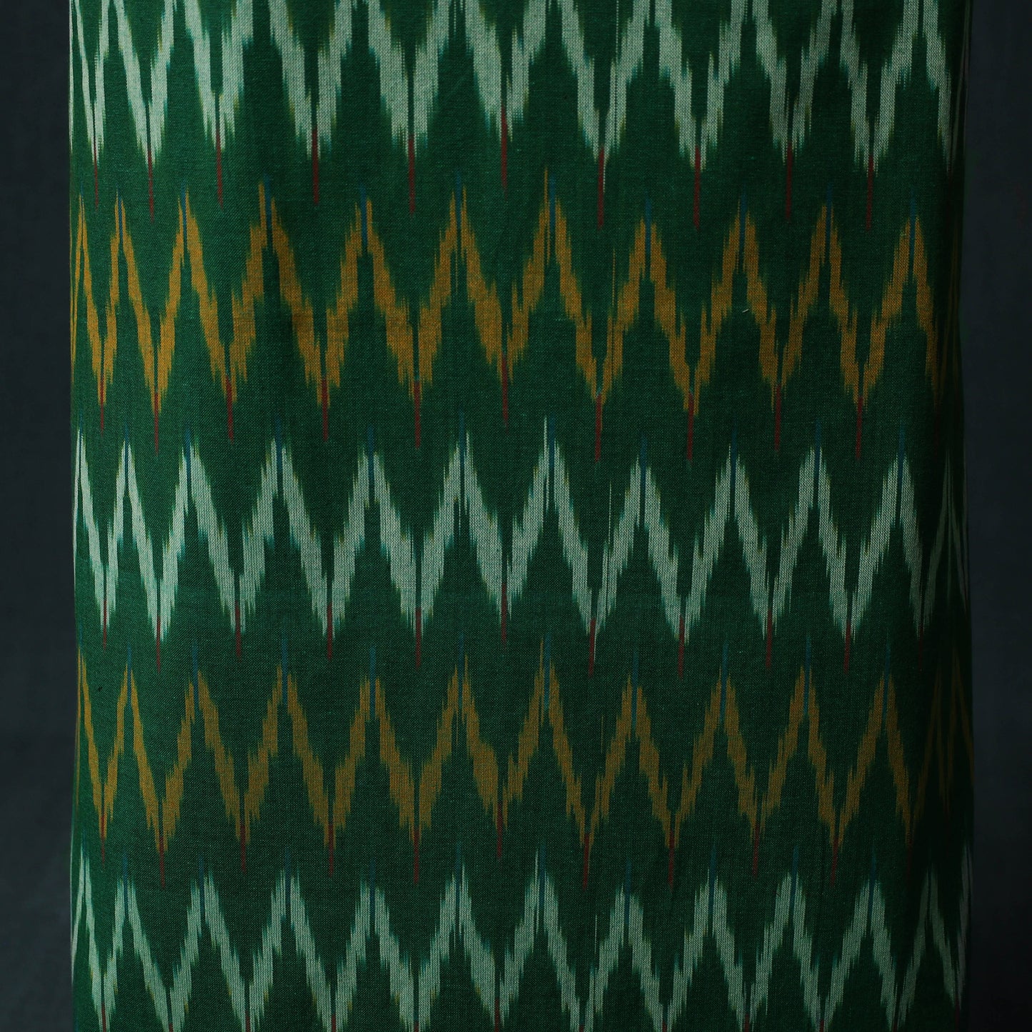 Pochampally Ikat Patchwork Cotton Unstitched Kurta Material (3M) 08