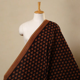 Black - bagh hand natural dyed cotton fabric 08