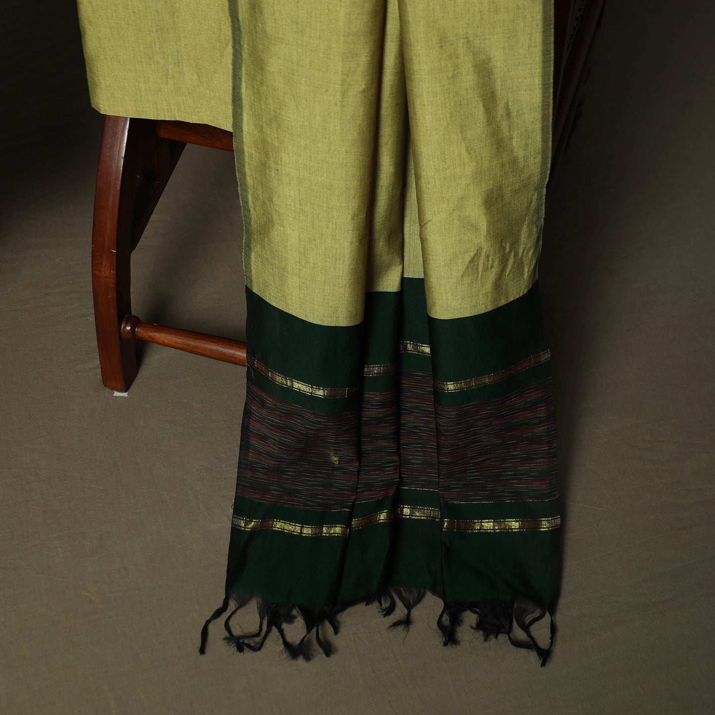 Pochampally Ikat Silk Cotton 3pc Unstitched Dress Material Suit Set 22
