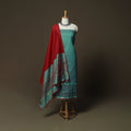 Pochampally Ikat Silk Cotton 3pc Unstitched Dress Material Suit Set 25