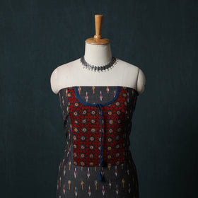 Pochampally Ikat Patchwork Cotton Unstitched Kurta Material (3M) 15