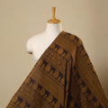 Brown Bagh Hand Block Print Natural Dyed Cotton Fabric