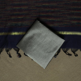 Pochampally Ikat Silk Cotton 3pc Unstitched Dress Material Suit Set 29