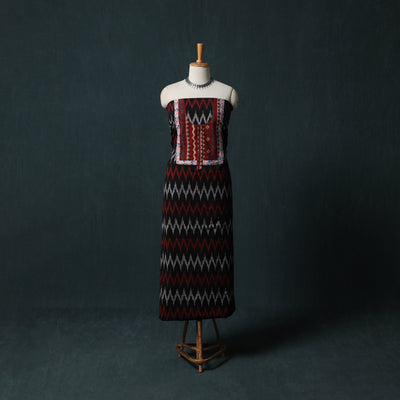 Pochampally Ikat Patchwork Cotton Unstitched Kurta Material (3M) 24