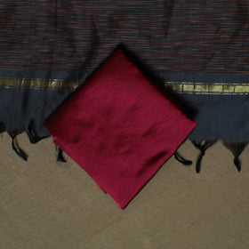 Pochampally Ikat Silk Cotton 3pc Unstitched Dress Material Suit Set 30