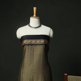 Green - Dharwad Woven Cotton 3pc Unstitched Dress Material Suit Set 24