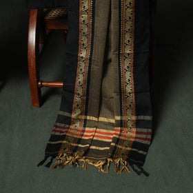 Green - Dharwad Woven Cotton 3pc Unstitched Dress Material Suit Set 24