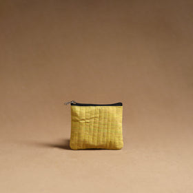 Yellow - handmade cotton multipurpose utility pouches (set