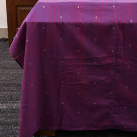 Purple - jacquard with bagh patch cotton bedsheet set 14