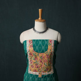 Pochampally Ikat Patchwork Cotton Unstitched Kurta Material (3M) 34