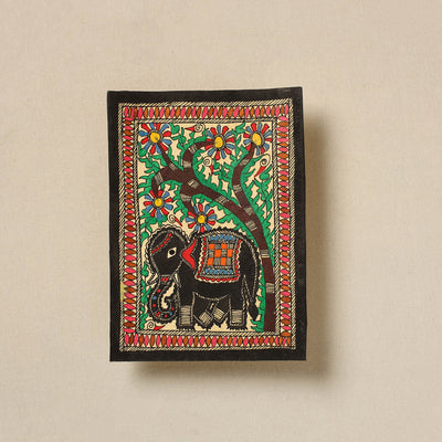 Handpainted Madhubani Painting by Hira Devi (5 x 7) 09