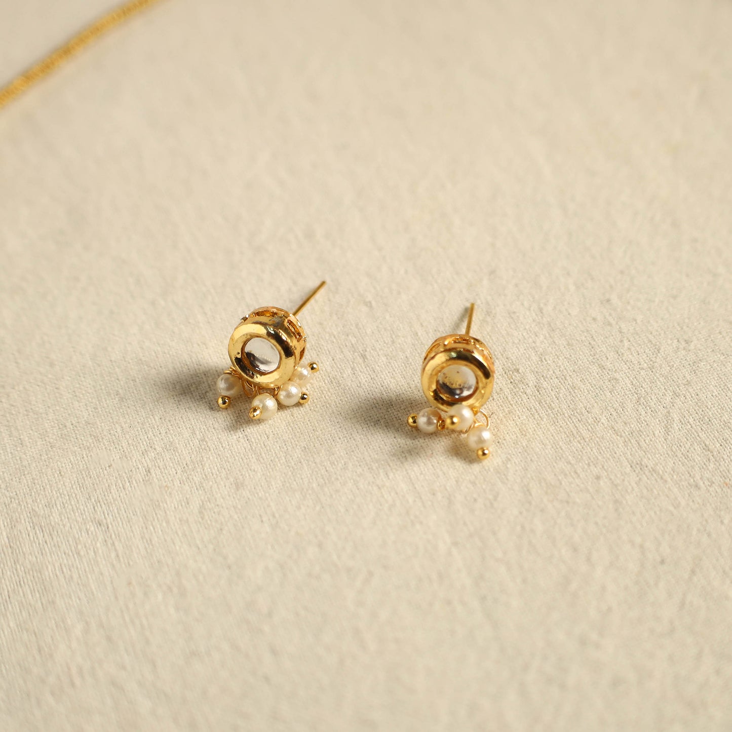 White - handmade kundan work choker necklace set 22