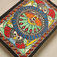 Handpainted Madhubani Painting by Hira Devi (11 x 7) 14