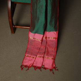 Pink - Pochampally Ikat Silk Cotton 3pc Unstitched Dress Material Suit Set 38