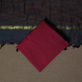Pochampally Ikat Silk Cotton 3pc Unstitched Dress Material Suit Set 02
