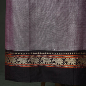 Purple - Dharwad Woven Cotton 3pc Unstitched Dress Material Suit Set 13