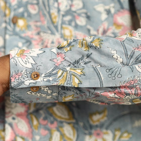 Sanganeri Block Printed Cotton Men Full Sleeve Shirt 06