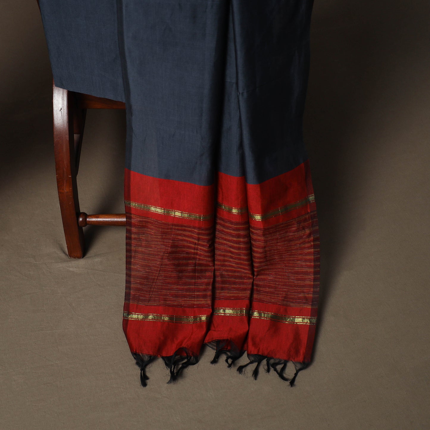 Pochampally Ikat Silk Cotton 3pc Unstitched Dress Material Suit Set 04
