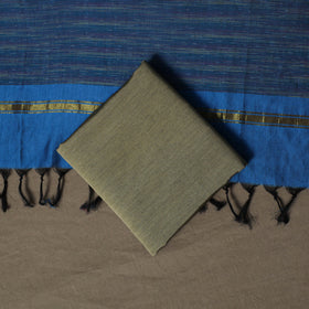 Pochampally Ikat Silk Cotton 3pc Unstitched Dress Material Suit Set 05