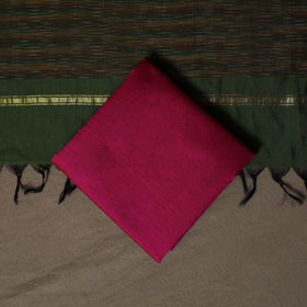 Pochampally Ikat Silk Cotton 3pc Unstitched Dress Material Suit Set 09