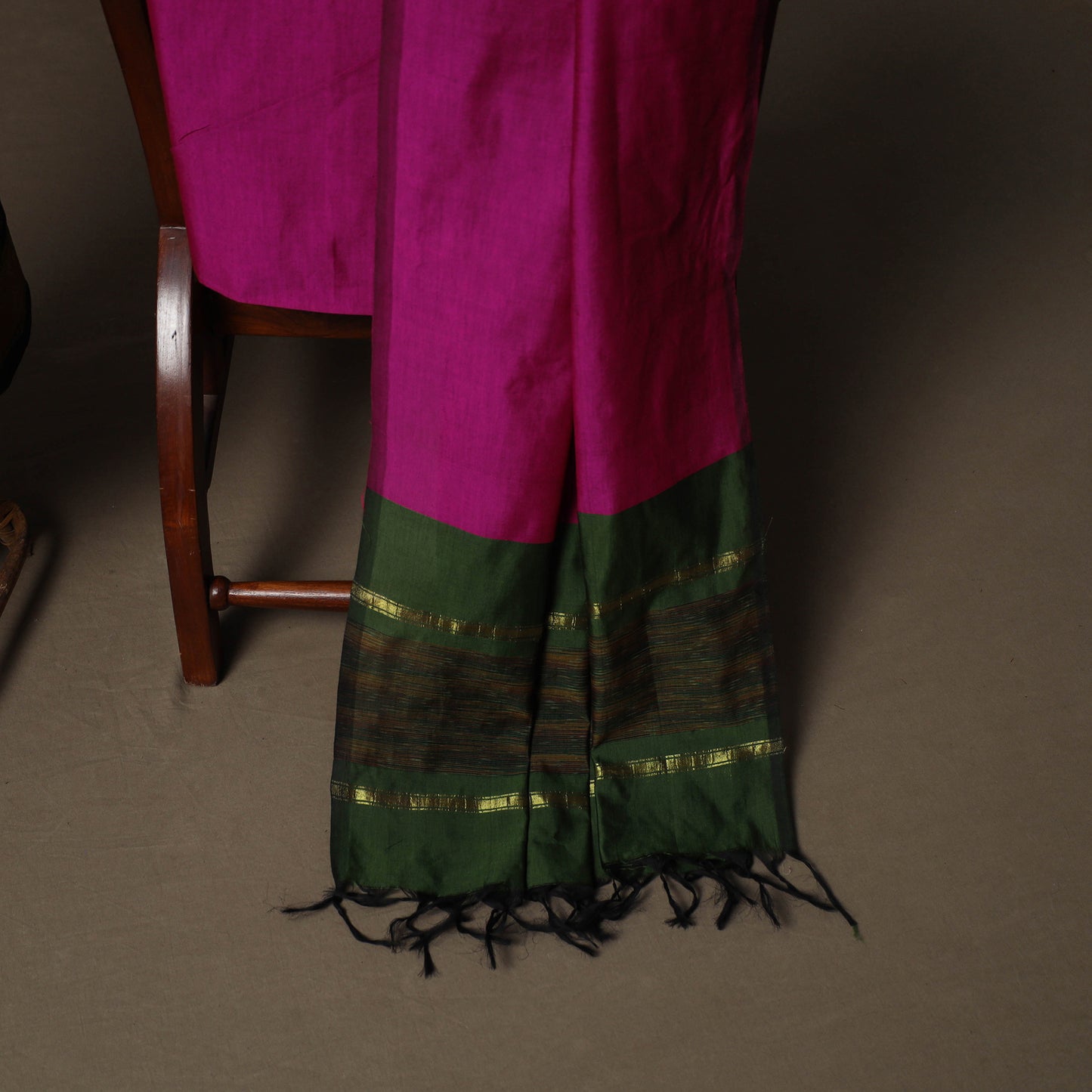 Pochampally Ikat Silk Cotton 3pc Unstitched Dress Material Suit Set 11