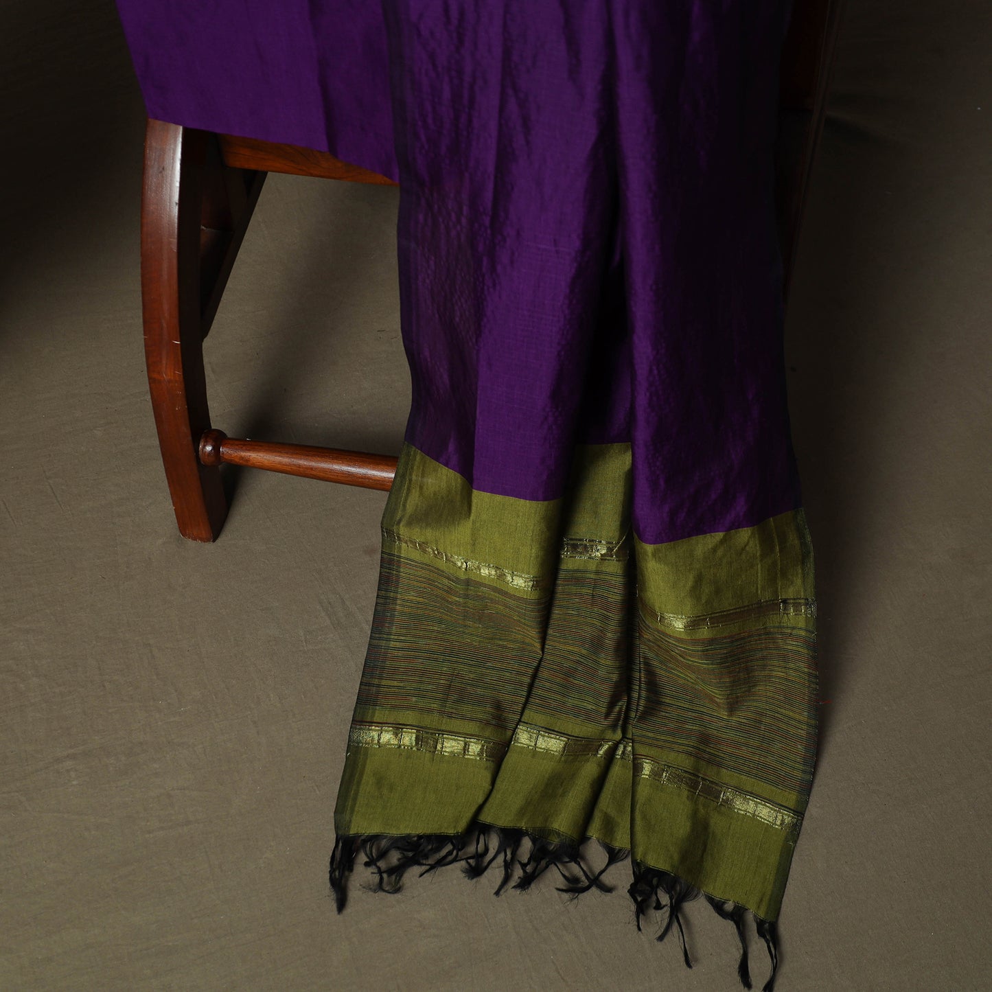 Pochampally Ikat Silk Cotton 3pc Unstitched Dress Material Suit Set 47