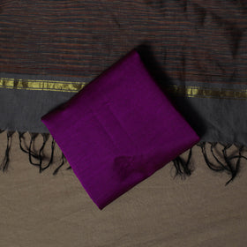 Pochampally Ikat Silk Cotton 3pc Unstitched Dress Material Suit Set 12