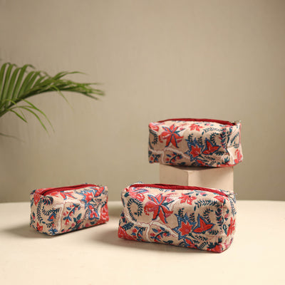 Multipurpose Handmade Toiletry Bags (Set of 3) 19