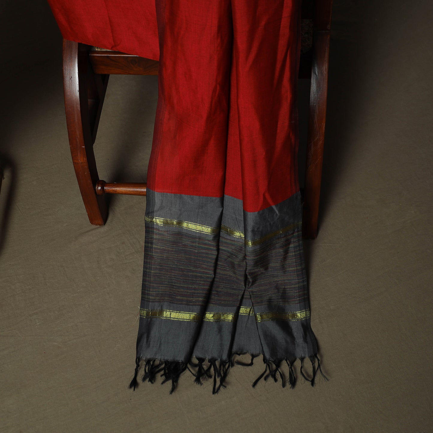 Pochampally Ikat Silk Cotton 3pc Unstitched Dress Material Suit Set 48