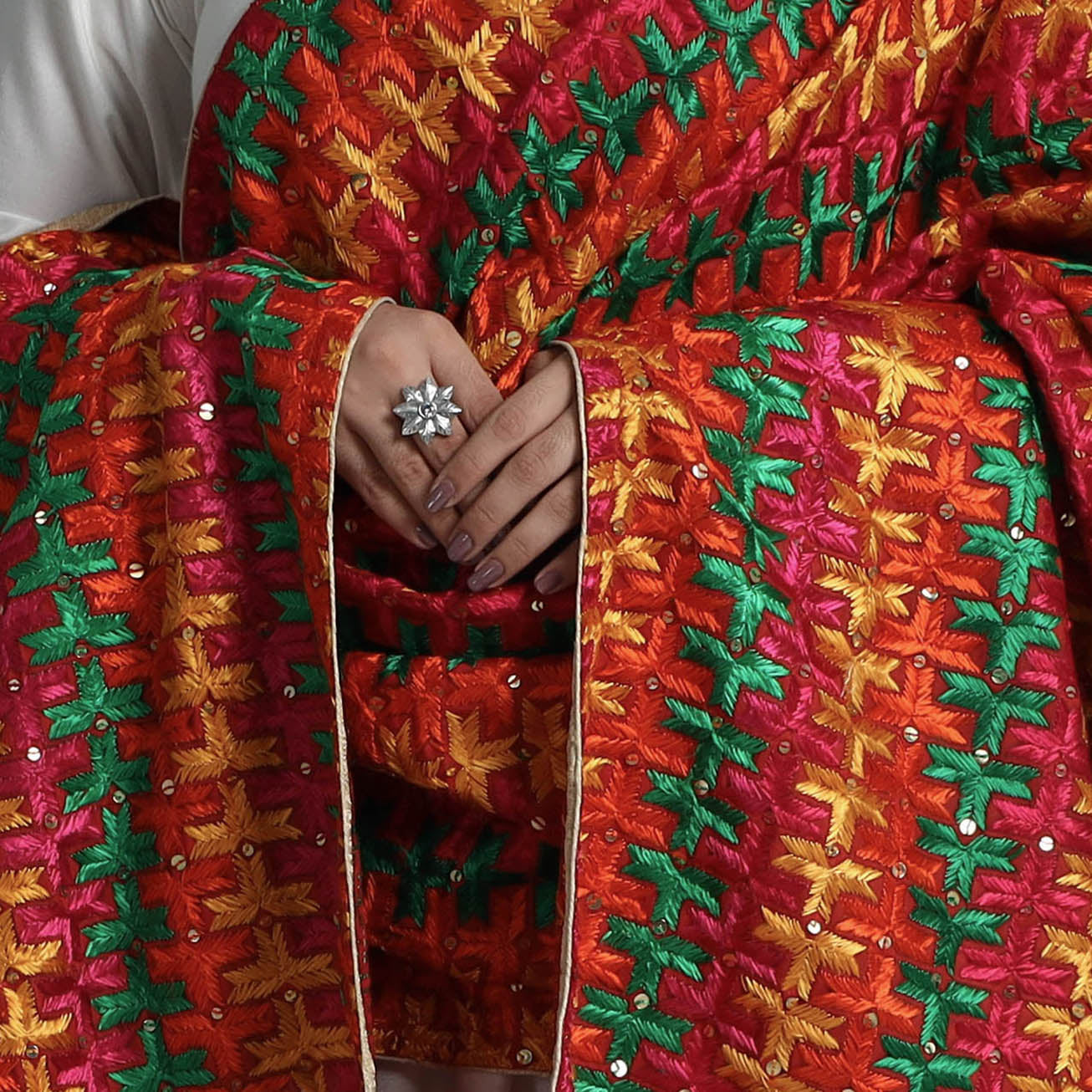 Phulkari Embroidery Dupatta