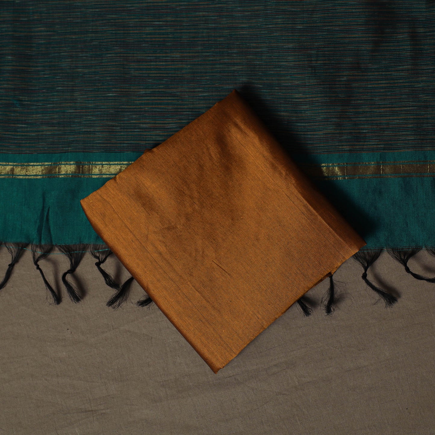 Pochampally Ikat Silk Cotton 3pc Unstitched Dress Material Suit Set 14