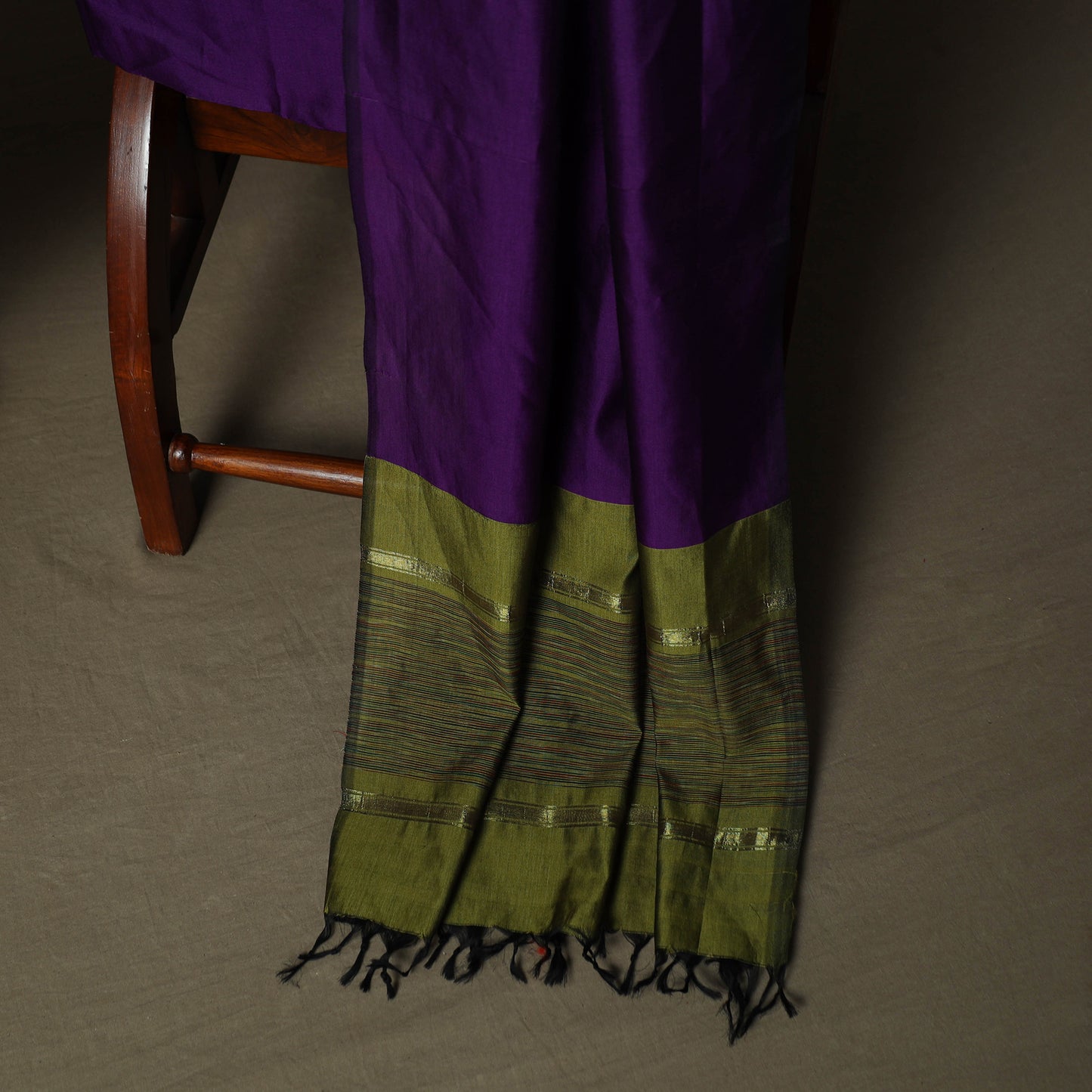 Pochampally Ikat Silk Cotton 3pc Unstitched Dress Material Suit Set 50