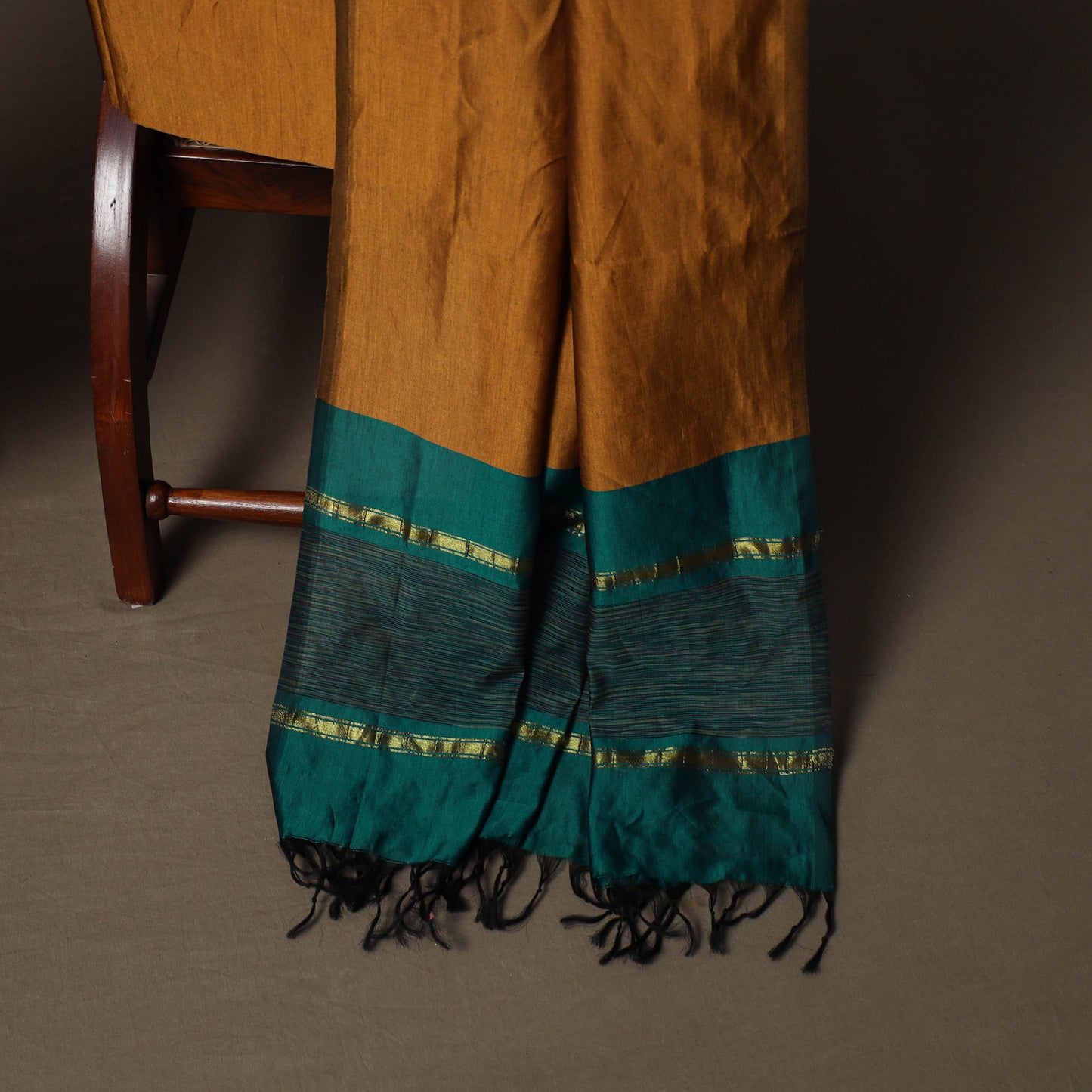 Pochampally Ikat Silk Cotton 3pc Unstitched Dress Material Suit Set 15