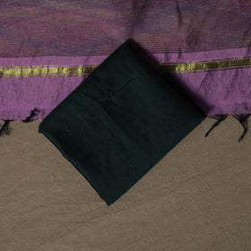 Pochampally Ikat Silk Cotton 3pc Unstitched Dress Material Suit Set 25