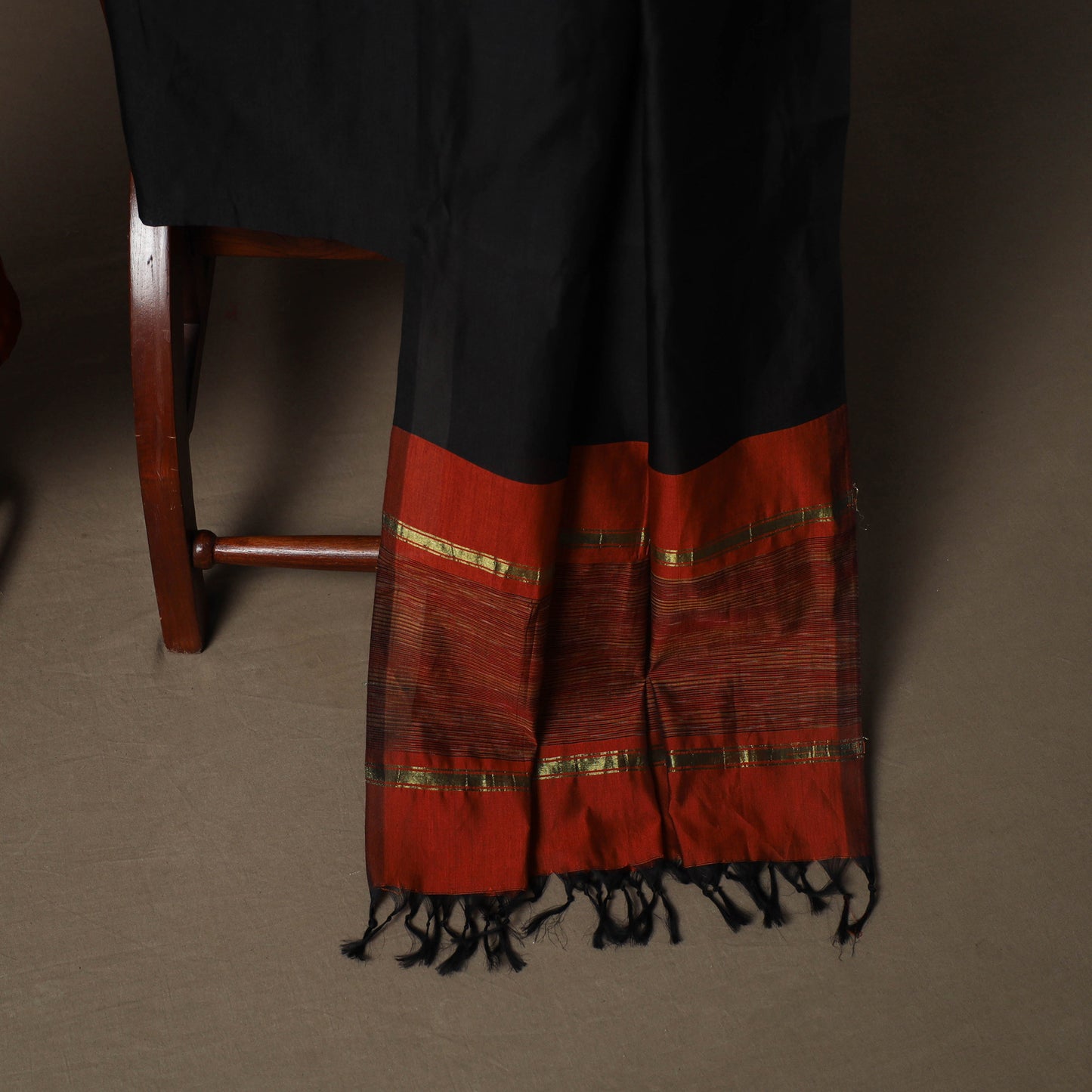 Pochampally Ikat Silk Cotton 3pc Unstitched Dress Material Suit Set 16