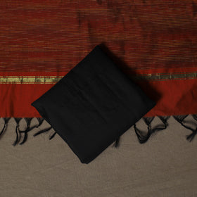 Pochampally Ikat Silk Cotton 3pc Unstitched Dress Material Suit Set 16
