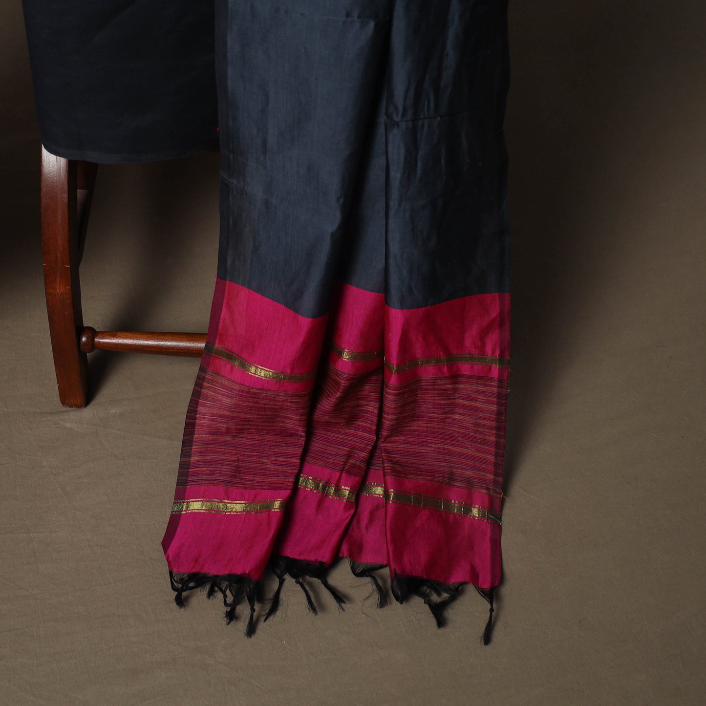Pochampally Ikat Silk Cotton 3pc Unstitched Dress Material Suit Set 17